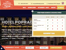 Tablet Screenshot of hotel-poprad.sk